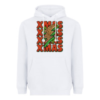 White xmas lightning bolt Heavyweight Hoodie - Jasminsmagicworld