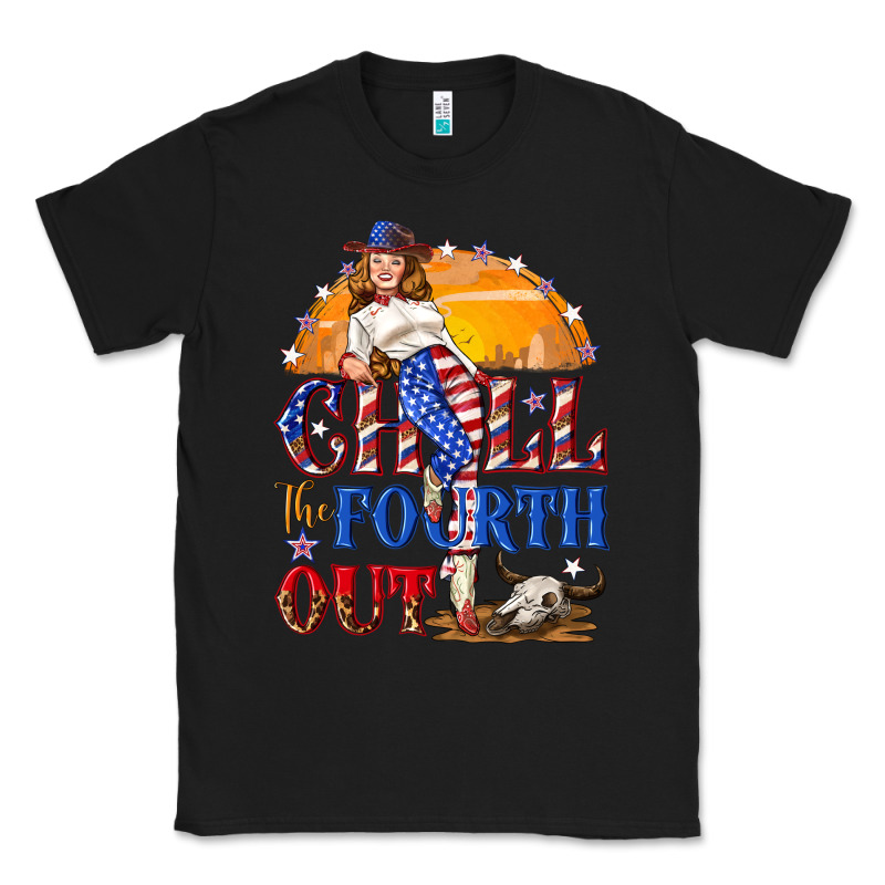 Chill The Fourth Out 4th Of July Classic Tee by NancyCooperArtShop | Teevron