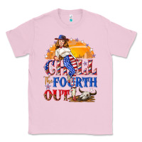 Bubblegum Pink Chill the fourth out 4th of july Classic Tee - NancyCooperArtShop