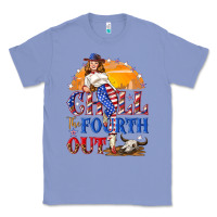 Colony Blue Chill the fourth out 4th of july Classic Tee - NancyCooperArtShop
