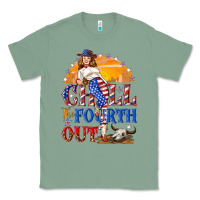 Sage Chill the fourth out 4th of july Classic Tee - NancyCooperArtShop