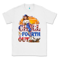 White Chill the fourth out 4th of july Classic Tee - NancyCooperArtShop
