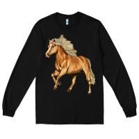 Black Haflinger Horse Long Sleeve Tee - LillyAllenDesigns