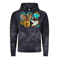 Cloud Black western leopard pride  hearts Vintage Hoodie - AdoDesignShop