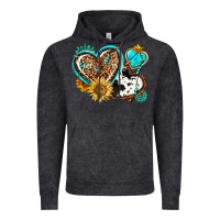 Vintage Black western leopard pride  hearts Vintage Hoodie - AdoDesignShop