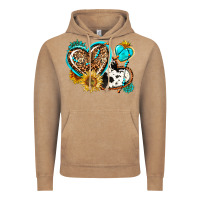 Vintage Coffee western leopard pride  hearts Vintage Hoodie - AdoDesignShop