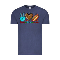 Vintage Denim peace love hotdogs Vintage Tee - AdoDesignShop