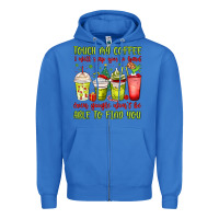 True Royal christmas characters coffee cups Zipper Hoodie - MaliasSmallBusiness