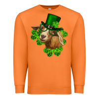 Carrot st. patrick's day goat clovers and leprechaun hat Premium Sweatshirt - RanaPortraitStore