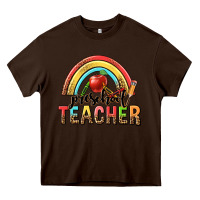 Chocolate Brown preschool teacher Heavy Core Tee - texasbilliewilder