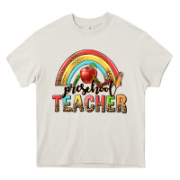 Cream preschool teacher Heavy Core Tee - texasbilliewilder