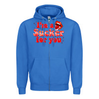 Im A Sucker For You Valentines The Day Zipper Hoodie | Teevron
