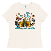 Bone with god all things are possible matthew 19 26 Ladies Tee - JahusDesignShop