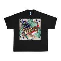 Black statue of liberty leopard Urban Heavy Tee - BundleAndBundleShop