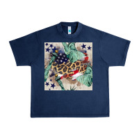 Navy statue of liberty leopard Urban Heavy Tee - BundleAndBundleShop
