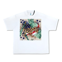 White statue of liberty leopard Urban Heavy Tee - BundleAndBundleShop