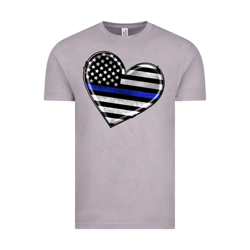 American Thin Blue Line Flag Vintage Tee by Artiststas | Teevron