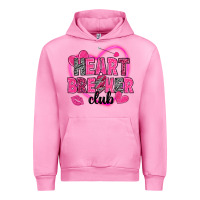 Fuchsia Pink Heart breaker club Valentine's Day Urban Hoodie - HowdyJamesFarm