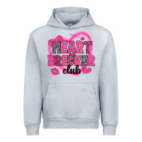 Heather Grey Heart breaker club Valentine's Day Urban Hoodie - HowdyJamesFarm