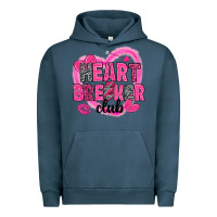 Pigment Midnight Navy Heart breaker club Valentine's Day Urban Hoodie - HowdyJamesFarm