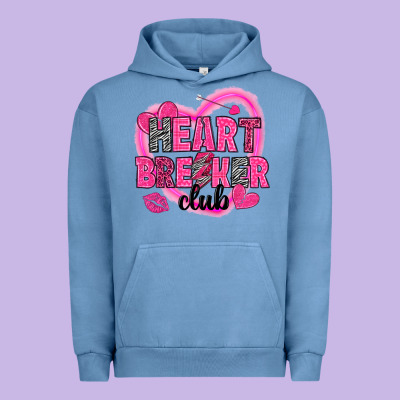 Heart Breaker Club Valentine's Day Urban Hoodie Designed By Howdyjamesfarm