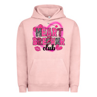 Pigment Salmon Heart breaker club Valentine's Day Urban Hoodie - HowdyJamesFarm