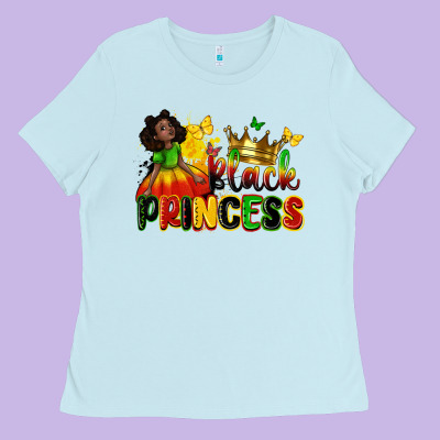 Black Princess Ladies Tee Designed By Zillion Design Studio