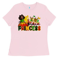 Bubblegum Pink black princess Ladies Tee - Zillion Design Studio
