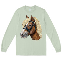 Matcha Haflinger Avelignese Horse Long Sleeve Tee - LillyAllenDesigns