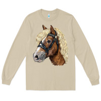 Mushroom Haflinger Avelignese Horse Long Sleeve Tee - LillyAllenDesigns