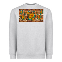 Sunflower Gemstone Leopard Cowhide Horseshoe License Plate Heavyweight Sweatshirt | Teevron