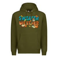 Army Green weather Premium Hoodie - texasbilliewilder