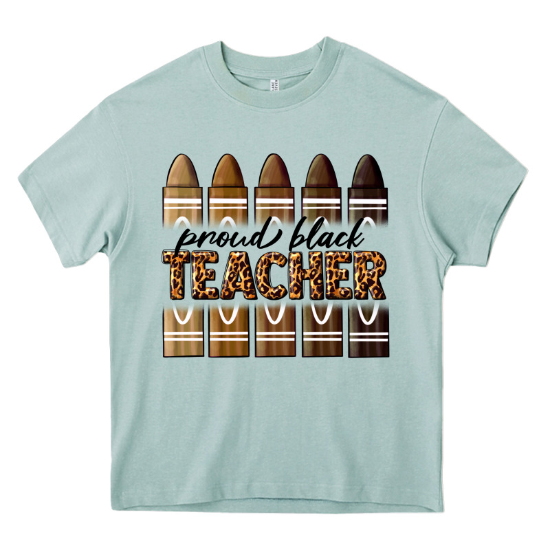 Proud Black Teacher Heavy Core Tee by texasbilliewilder | Teevron