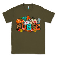 Army Green nurse with fall element Classic Tee - AdoDesignShop