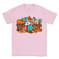 Bubblegum Pink nurse with fall element Classic Tee - AdoDesignShop