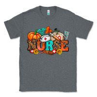 Charcoal Heather nurse with fall element Classic Tee - AdoDesignShop