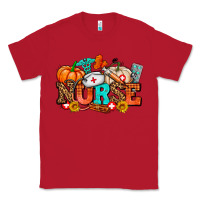 Red nurse with fall element Classic Tee - AdoDesignShop
