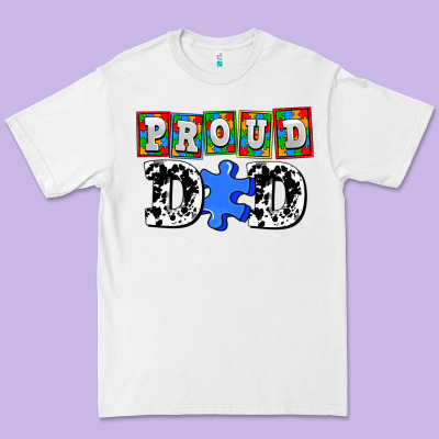 Proud Dad Premium Tee Designed By Adodesignshop