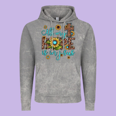 All My Hope Is In Jesus Vintage Hoodie Designed By Jahusdesignshop