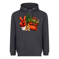 Smoke christmas santa claus peace hand Heavyweight Hoodie - Jasminsmagicworld