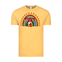 Vintage Mustard firefighter gnomes rainbow Vintage Tee - Artiststas