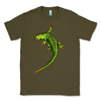 Army Green Green Lizard Illustrations Classic Tee - LillyAllenDesigns
