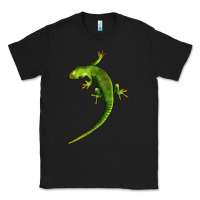 Black Green Lizard Illustrations Classic Tee - LillyAllenDesigns