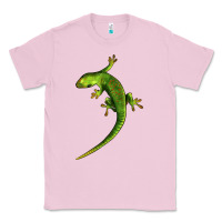 Bubblegum Pink Green Lizard Illustrations Classic Tee - LillyAllenDesigns