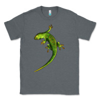 Charcoal Heather Green Lizard Illustrations Classic Tee - LillyAllenDesigns