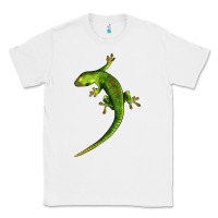 White Green Lizard Illustrations Classic Tee - LillyAllenDesigns