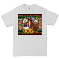 Dove Grey christmas farm and horse Premium Tee - RanaPortraitStore