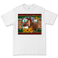 White christmas farm and horse Premium Tee - RanaPortraitStore