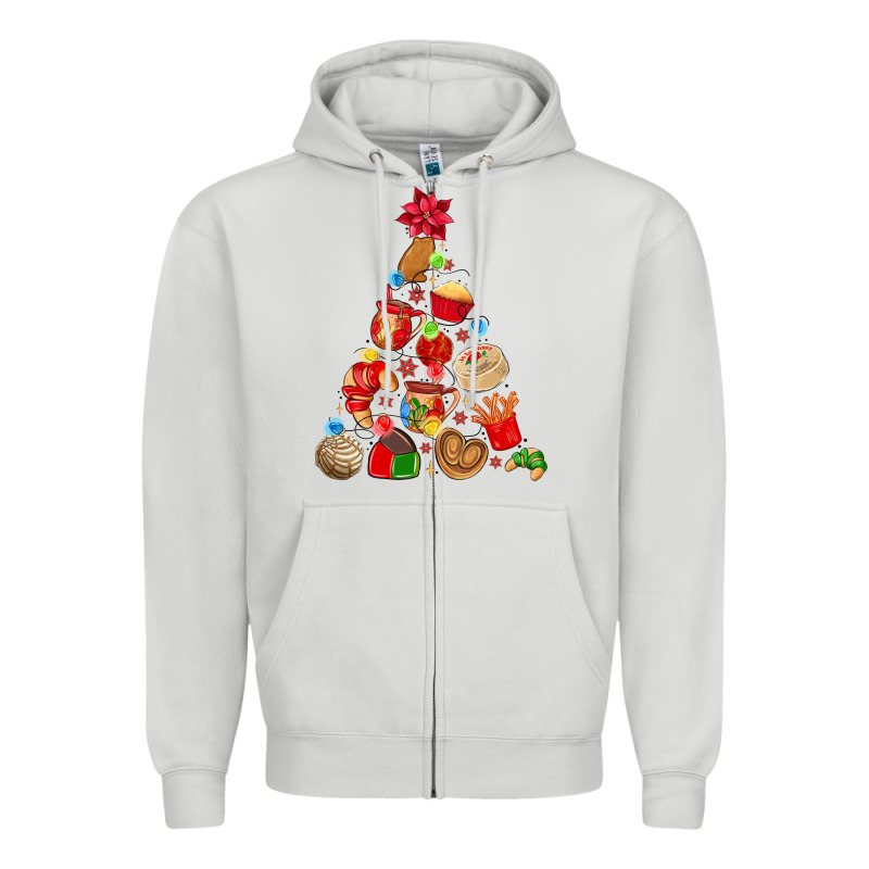 Mexican Christmas Tree Zipper Hoodie by MaliasSmallBusiness | Teevron