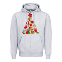 Heather Grey mexican christmas tree Zipper Hoodie - MaliasSmallBusiness